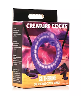 Creature Cocks Slitherine Silicone Cock Ring - Purple