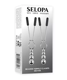 Selopa Beaded Nipple Clamps - Silver