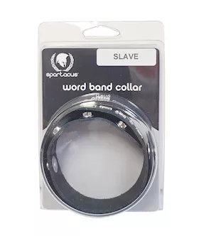 Spartacus Slave Leather Collar - Black