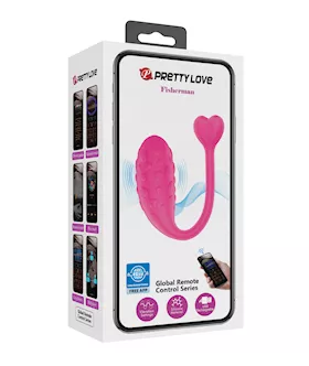 Pretty Love Fisherman Vibrating Egg - Hot Pink