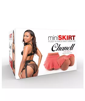 Chanell Heart Mini Skirt Pussy & Ass Masturbator