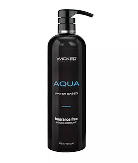 Wicked Sensual Care Aqua Waterbased Lubricant - 16 Oz Fragrance Free