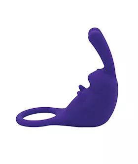 Natalie's Toy Box The Cock Hopper Cock Ring & Bullet Vibrator - Purple