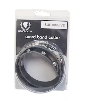 Spartacus Submissive Leather Collar - Black