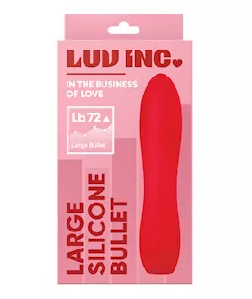Luv Inc. Large Silicone Bullet - Red