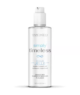 Wicked Sensual Care Simply Timeless Aqua Jelle Water Based Lubricant - 4 Oz