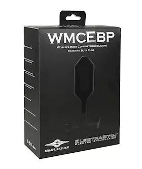 Electrastim X Mr. S Leather - World's Most Comfortable Silicone Electro Butt Plug - Black