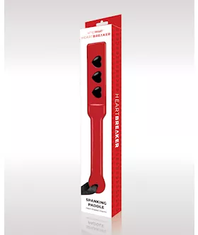 Whipsmart Heartbreaker Spanking Paddle - Red/black