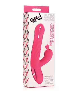 Bang! 10x Thrusting & Vibrating Rabbit - Pink