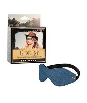 Ride 'em Premium Denim Collection Eye Mask