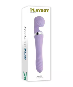 Playboy Pleasure Vibrato Wand Vibrator - Lilac