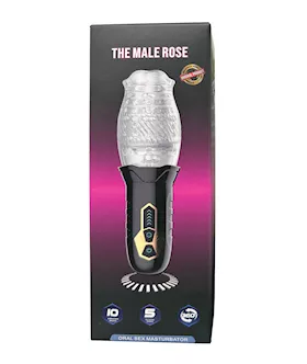 The Male Rose Rotating Blow Job Simulator - Black