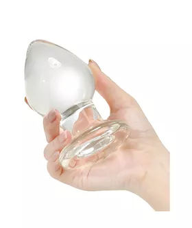 Wide Glass Butt Plug