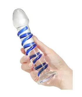 G-spot Spiral Glass Dildo
