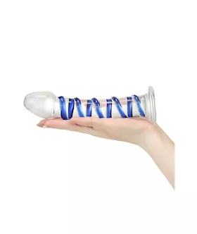 G-spot Spiral Glass Dildo