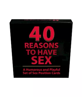 40 Reasons To Have Sex