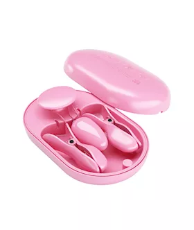 Surprise Box Electroshock Vibrating Nipple Clamps And Bullet Vibe