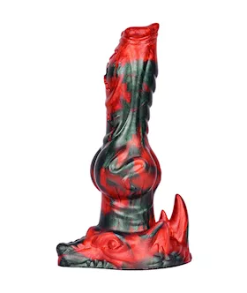 Fiery Fenrir Knotted Fantasy Dildo
