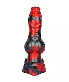 Fiery Fenrir Knotted Fantasy Dildo