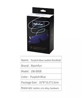 Soft Faux Leather Eye Mask