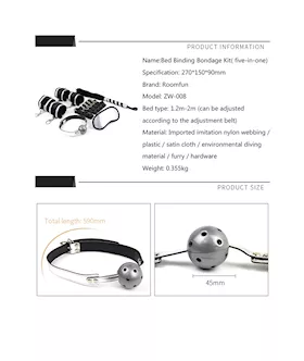 Bed Restraint Deluxe Bondage Set