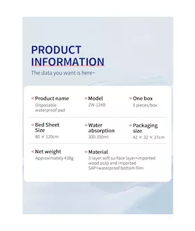 Disposable Waterproof Sheet