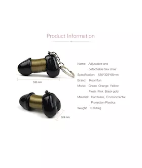 Slinky Cock Key Ring