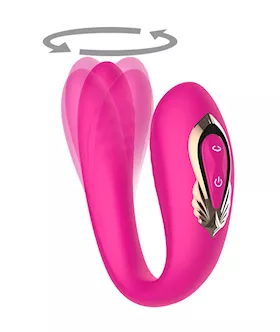 Spinning Remote Controlled Couples Vibrator
