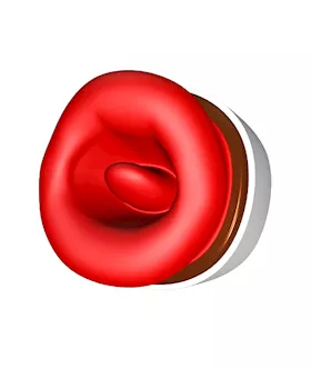 Inviting Juicy Lips Licking Suction Toy