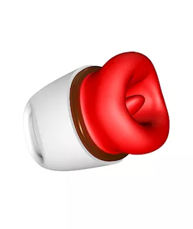Inviting Juicy Lips Licking Suction Toy