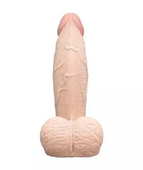 B-vibe Slipskin Realistic Girthy Dildo With Balls