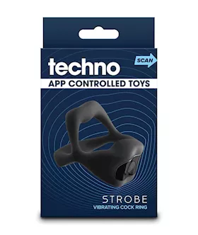 Techno Strobe Vibrating Cock Ring