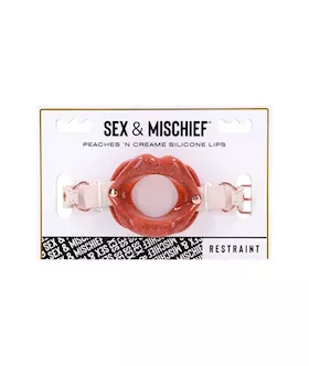 Sex And Mischief Peaches N Creame Silicone Lip Gag