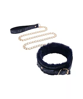 Sex And Mischief Cougar Fur Collar And Leash
