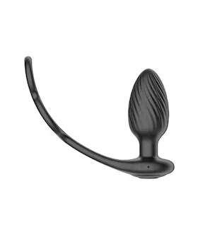 Tornado Rotating And Vibrating Butt Plug With Cock Ring