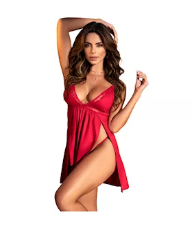 Romantic Thigh Slits Babydoll