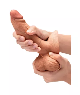 B Vibe Slipskin Girthy Realistic Dildo
