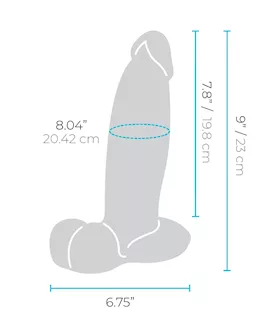 B Vibe Slipskin Girthy Realistic Dildo