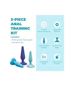 B Vibe 3 Piece Anal Training Kit