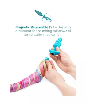B Vibe Unicorn Tail Vibrating Butt Plug