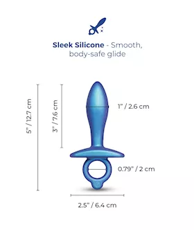 B Vibe Butties Slide Silicone Butt Plug