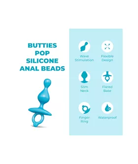 B Vibe Butties Pop Silicone Anal Beads