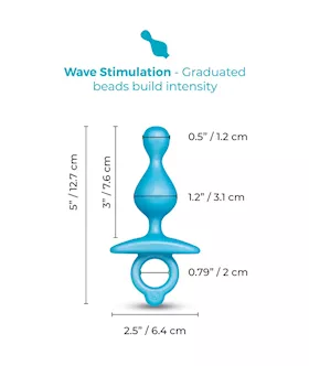 B Vibe Butties Pop Silicone Anal Beads