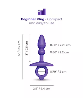 B Vibe Butties Dart Silicone Anal Plug