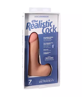 The Realistic Cock Ultraskyn - 7 Inch With Balls