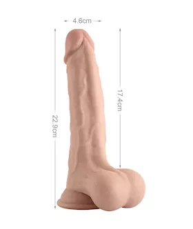 Adept Sliding Skin Dual Layer Dildo