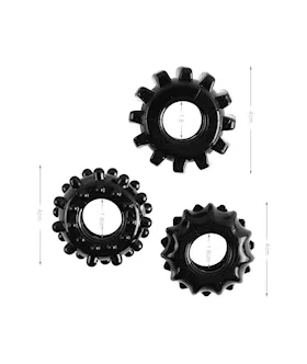 Super-stretchy Tyre Cock Ring Set