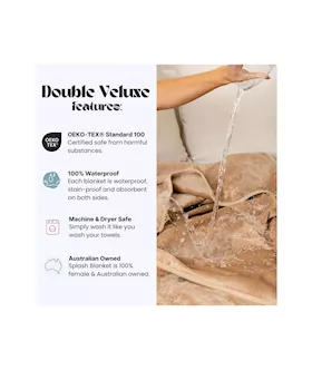 Waterproof Splash Blanket - Double Veluxe