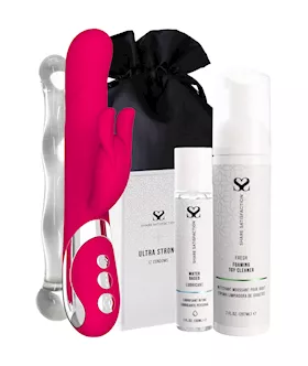 Amore Lina Rotating Rabbit Vibrator  Essentials Bundle
