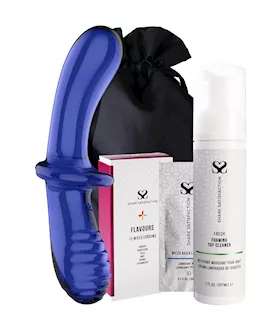 FREE Satisfyer Double Crystal Glass Dildo  Essentials Bundle